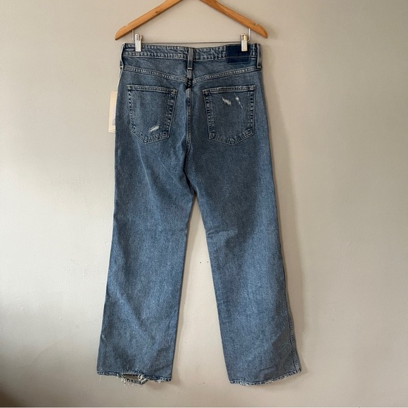 AMO Georgia High-Rise Flare Jeans in Medium Blue Size 31 NWT - Picture 8 of 10